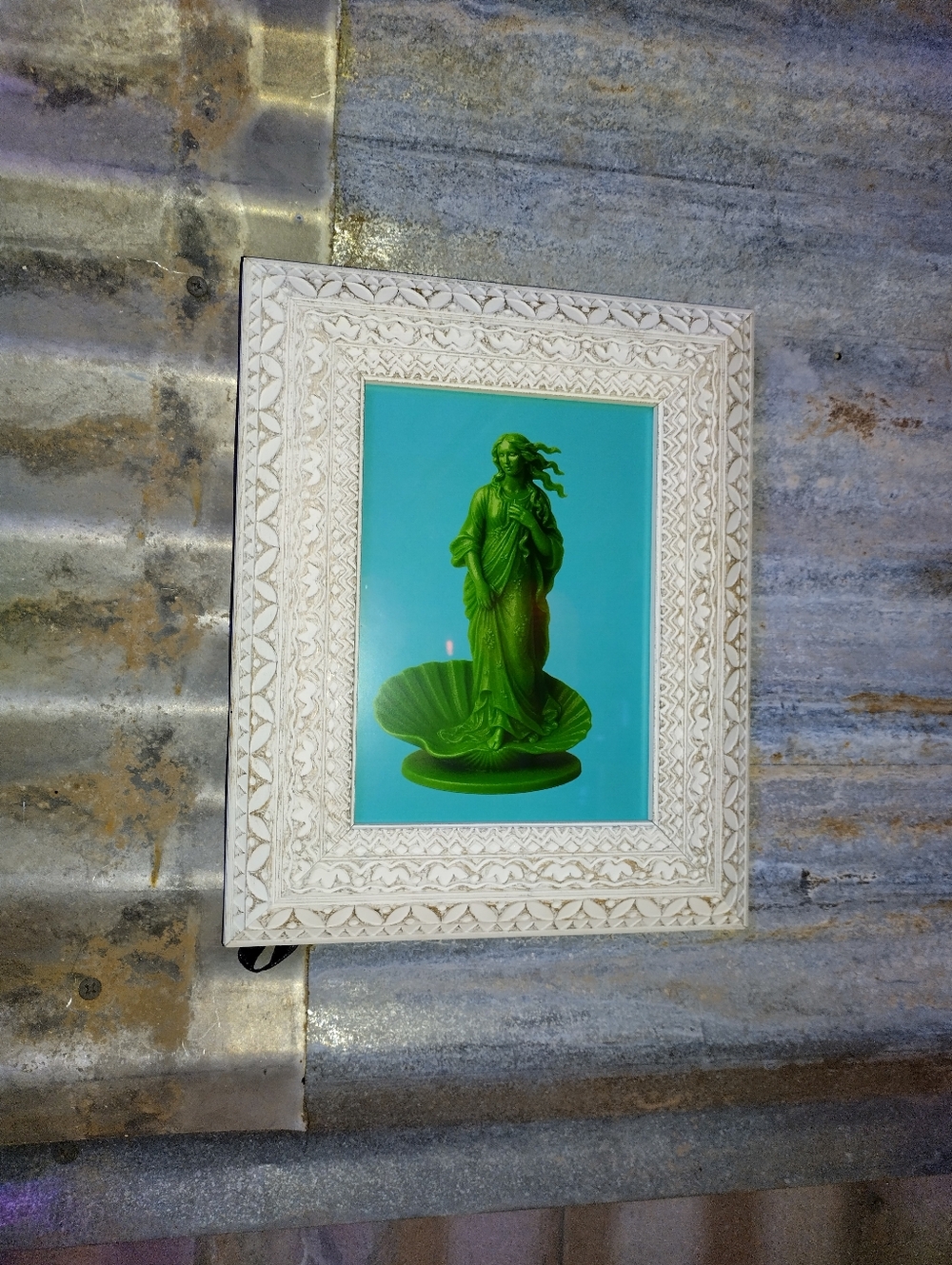 The Birth Of Venus Plastic Army Man Framed Art Print By Neon Nicho